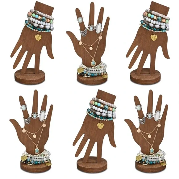 Real Wooden Hand Jewelry Display~NWT - Picture 8 of 11